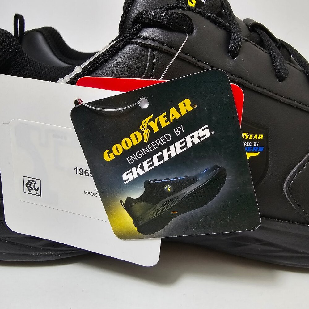 Skechers Womens Slip Resistant Casual Comfort Shoes Oula Black Lightweight - Picture 14 of 16